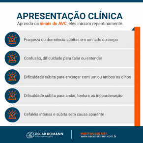 apresentação clínica - avc